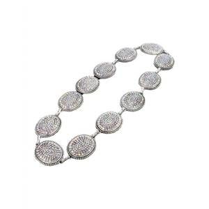 NEW BLUE TORTOISE women's concho hatband in silver